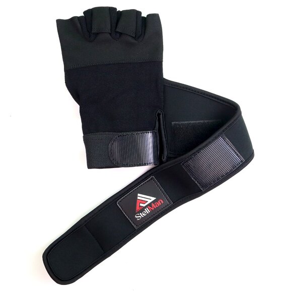Stellman Velocity Grip Weightlifting Gloves Gym Gloves Training Gloves Fitness - Picture 4 of 6